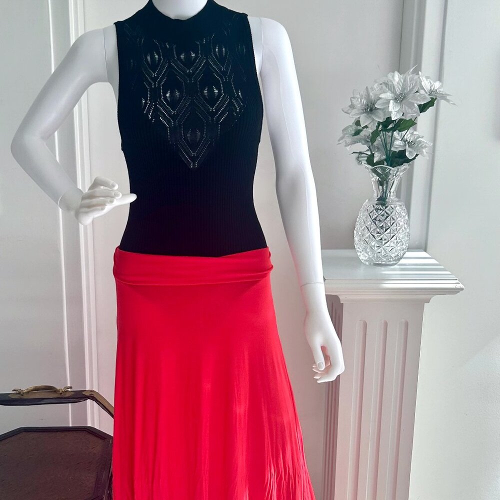 Electric Red Skirt